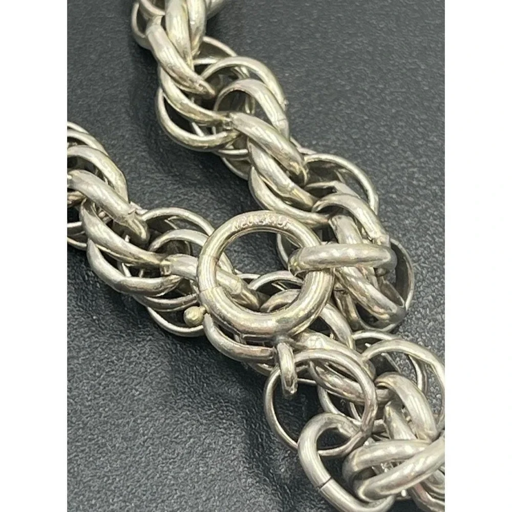 White 1/20 12k GF Gold Filled Rope chain bracelet 8
